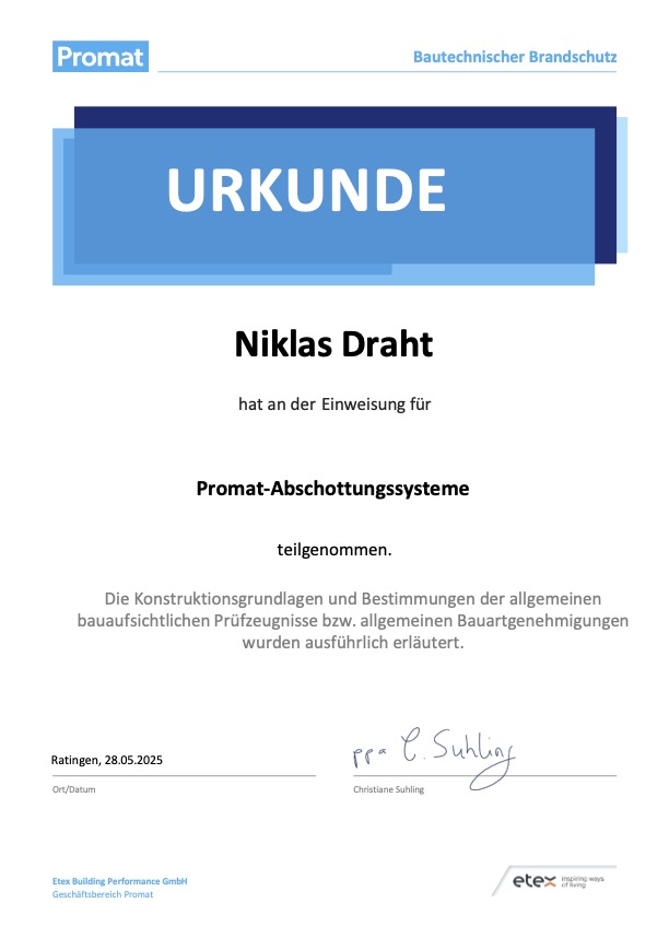 Zertifikat 1